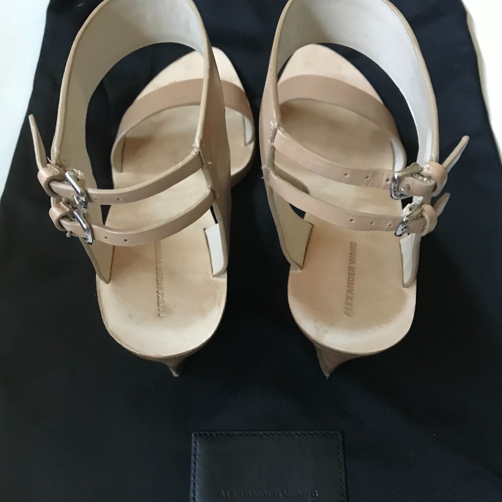 ALEXANDER WANG HOODED LEATHER SANDALS